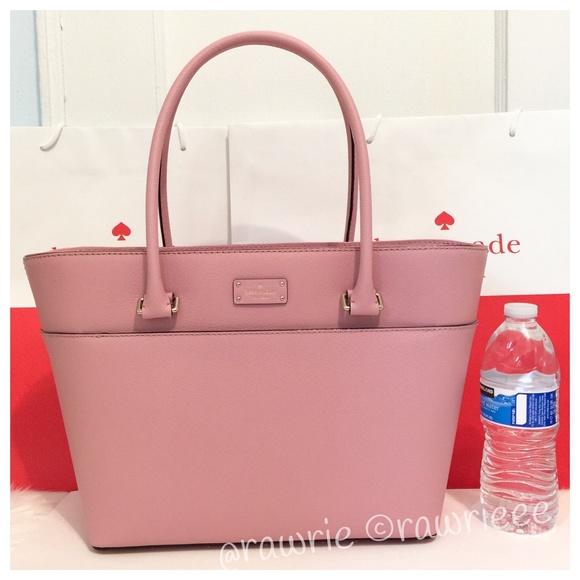 kate spade Handbags - New Kate Spade Pink Leather Structured Zip Tote